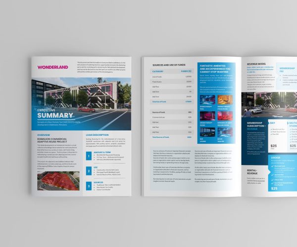 Real Estate Investment Brochure for Wonderland